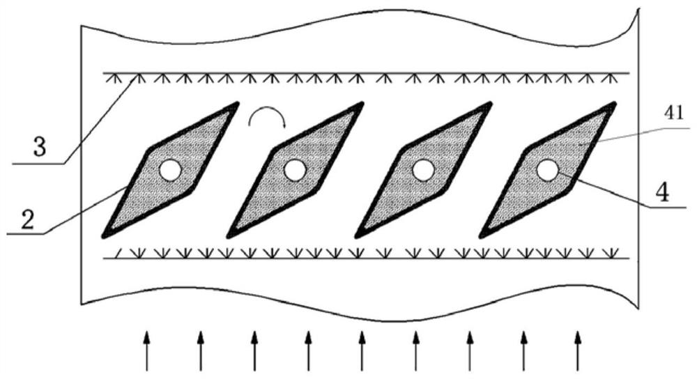 Rotary rhombic wire mesh demisting method and device