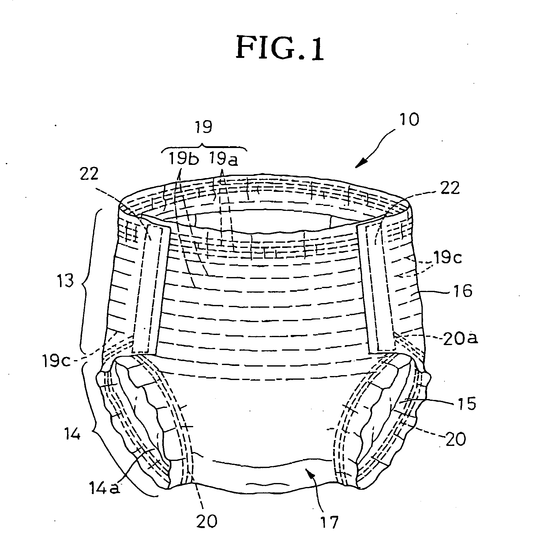 Disposable absorbent article and process for making the same