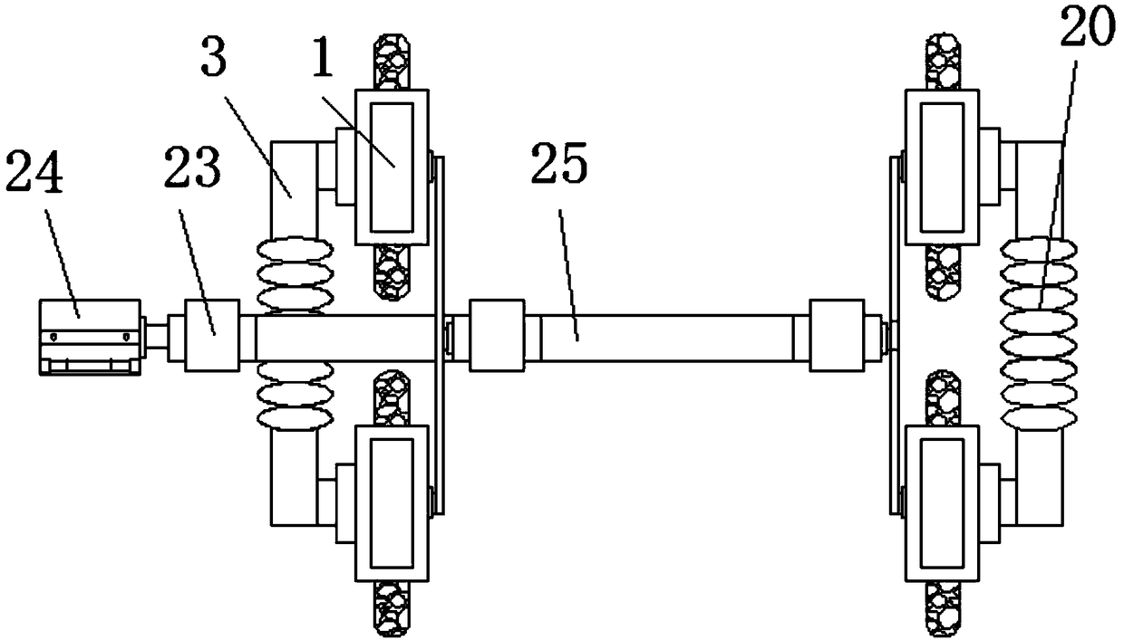 Multifunctional electrically-propelled wheelchair capable of going up and down stairs for medical rehabilitation