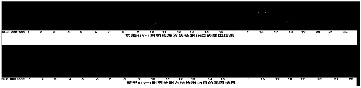 Establishment and application of novel HIV-1 drug resistance detection method