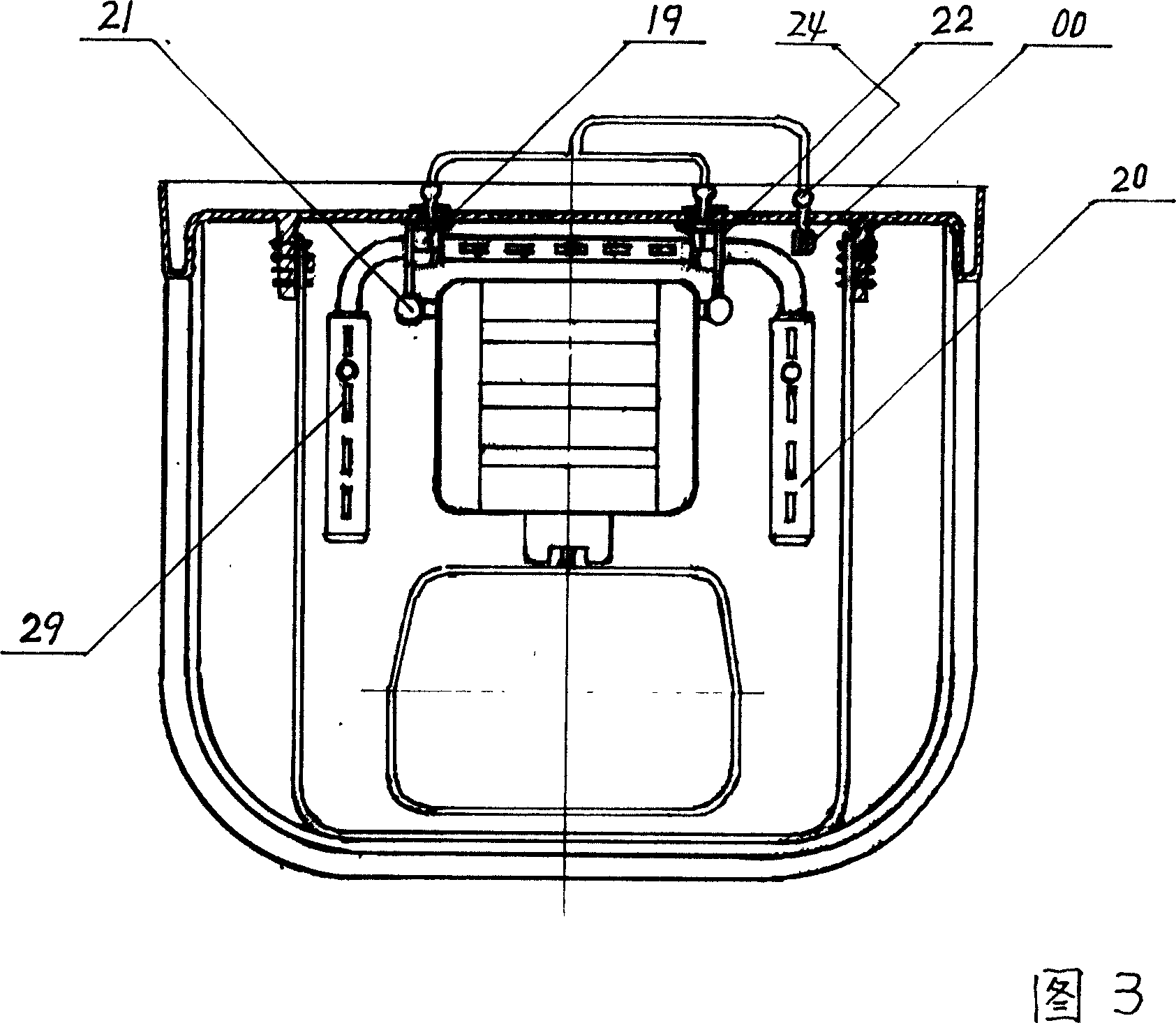 Wall hanging type steaming shower device