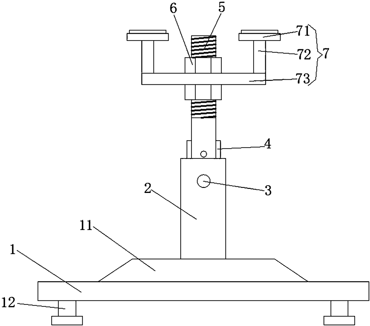 Telescopic supporting structure for computer display