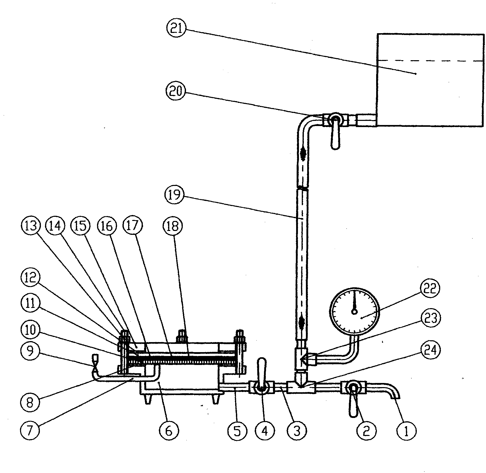 Low-pressure detector for waterproofness of thin waterproof coiled material