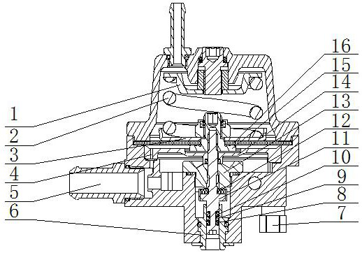 CNG pressure reducer for vehicle