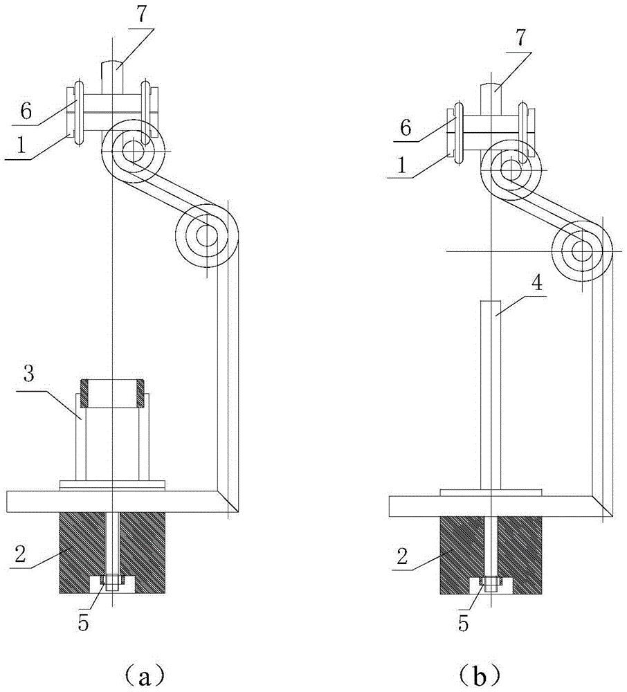 Catenary quick-changing rack of reinforced shot blasting machine