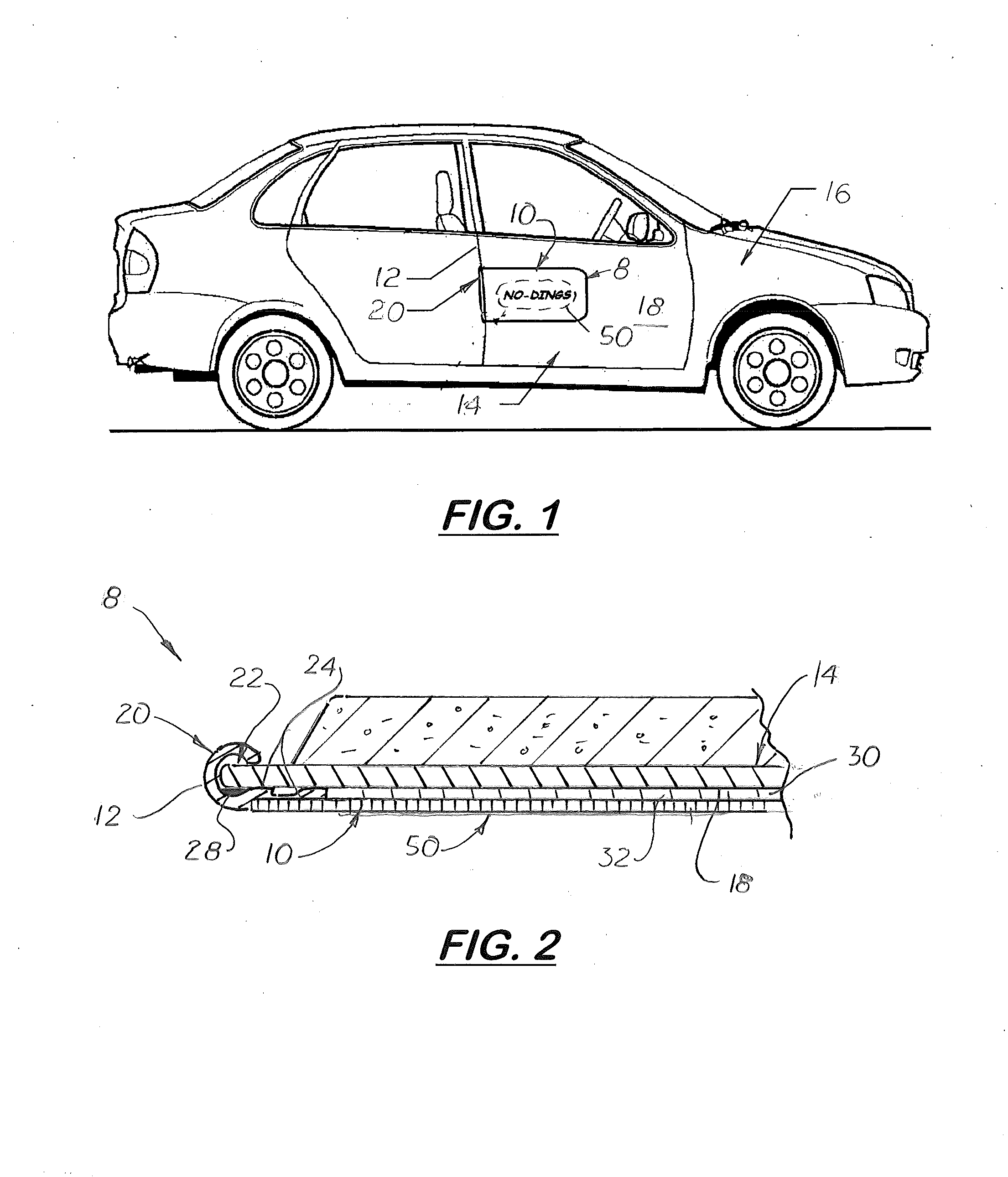 Temporary Vehicle Door Display Device