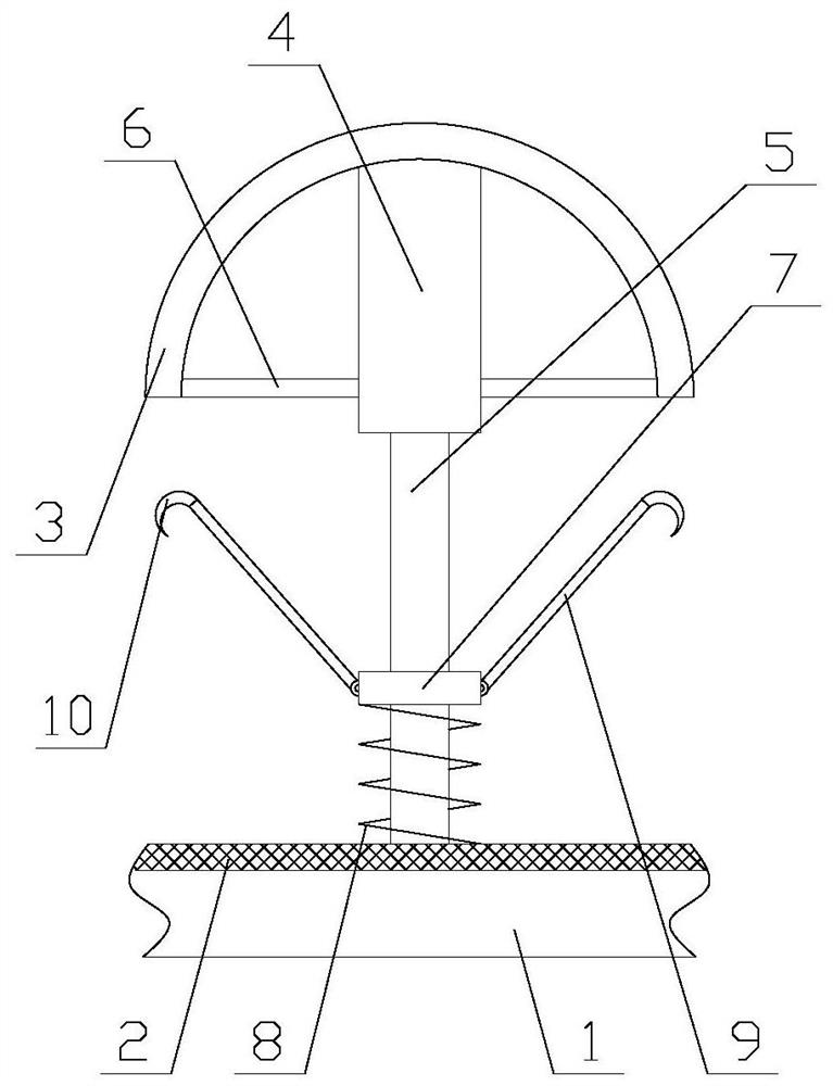 A safety helmet cleaning device for petroleum exploitation