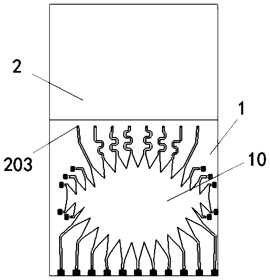 Novel wide-angle high-gain coverage security and protection radar antenna used in security and protection field