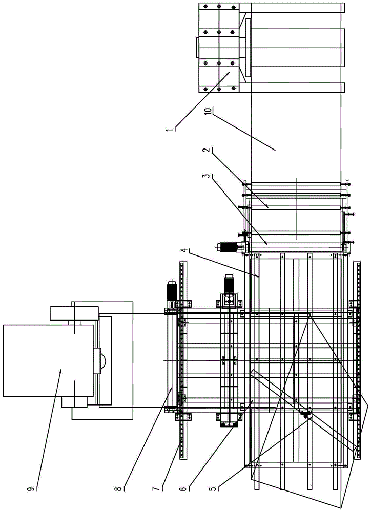 Method and device for changing direction feeding of metal coil numerical control stamping