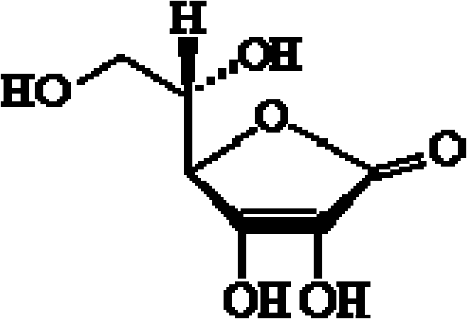 A kind of preparation method of aseptic vitamin C composition and its product and application