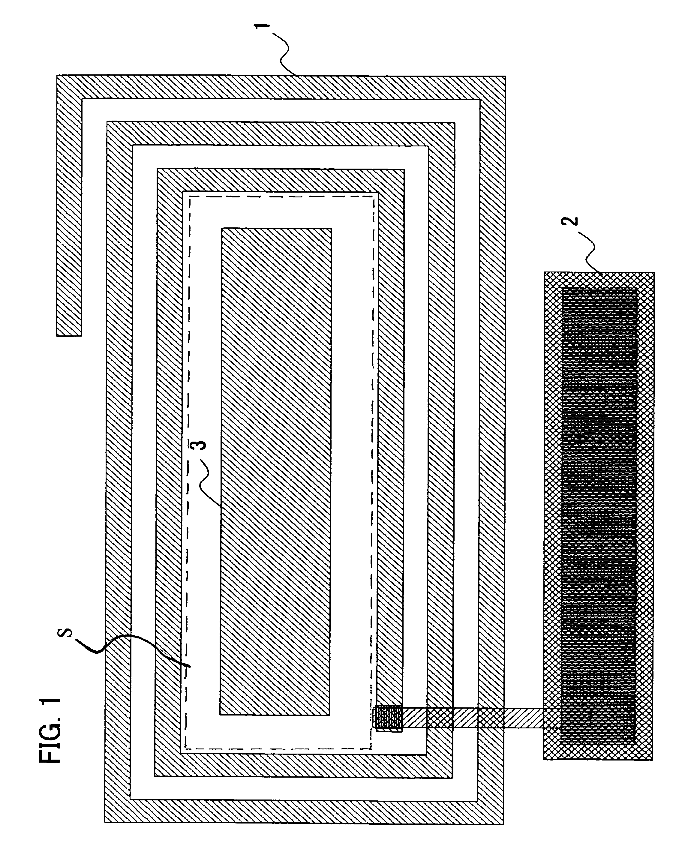 Phase shifter including a resonant type switch with a free region