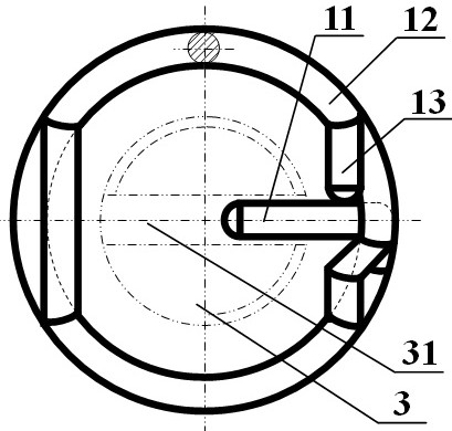 A spring pin for electric power fittings that is convenient for robot maintenance work