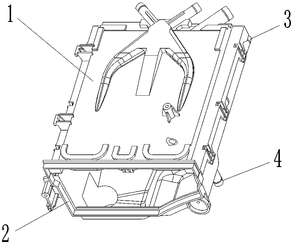 Water feeding box, roller washing machine and water feeding and spraying control method of washing machine