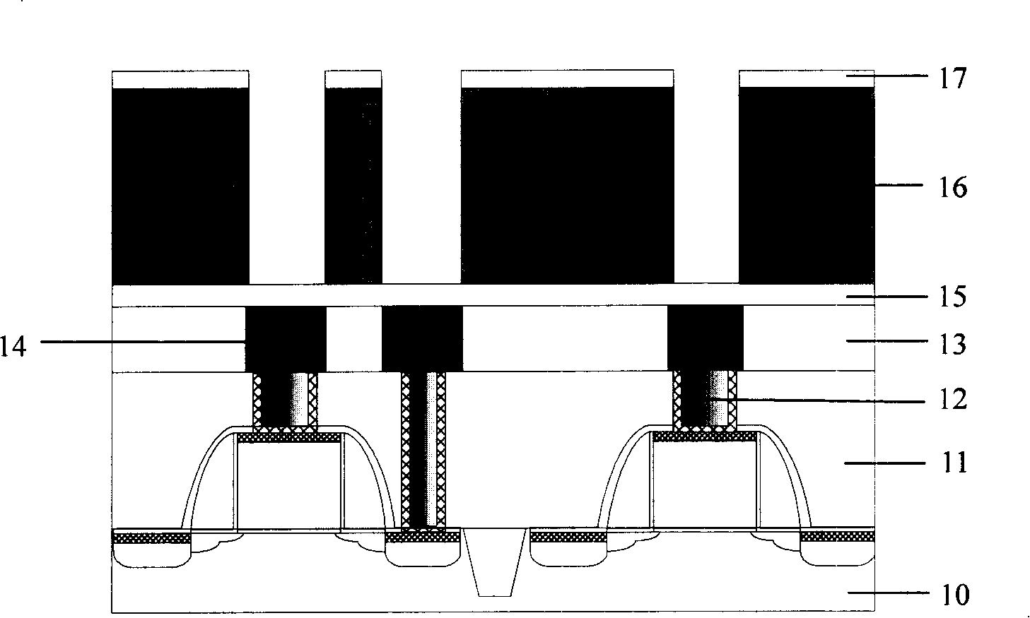 Method for removing photoresist graphical in forming process of dual embedded structure