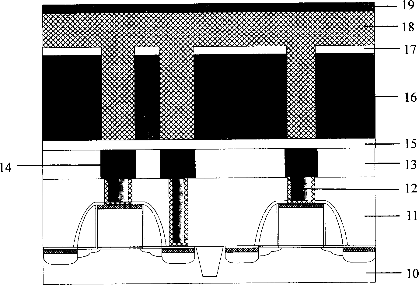 Method for removing photoresist graphical in forming process of dual embedded structure