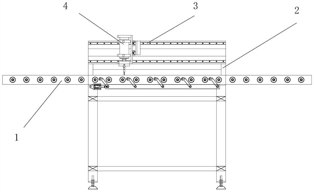 Inverted-T-shaped hole table facet perforating device and application thereof