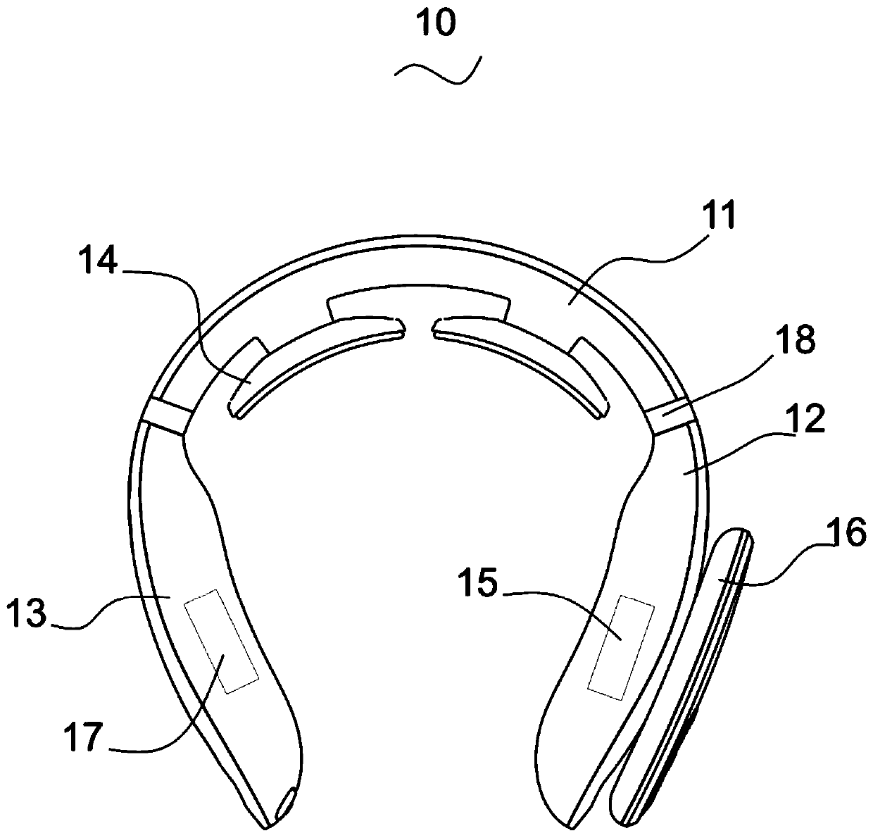 hanging neck massager