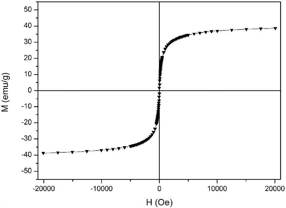 Monolayer molybdenum disulfide-zinc ferrite nanocomposite material and preparing method and application thereof