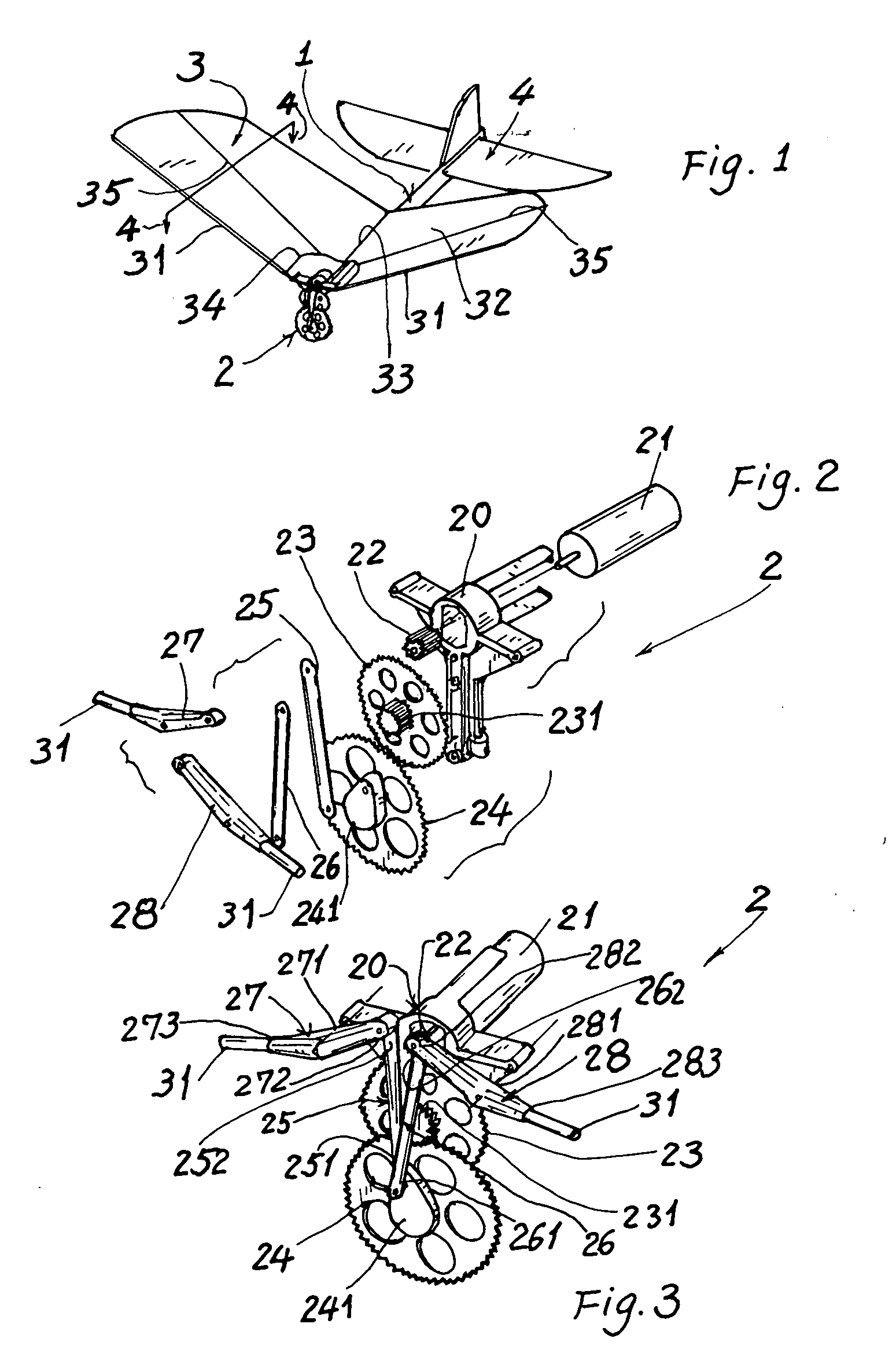 Biomimetic micro-aerial-vehicle with figure-eight flapping trajectory