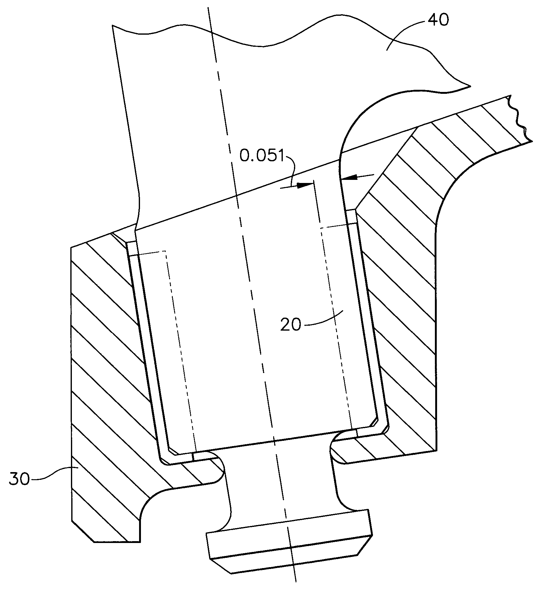 Inlet guide vane bushing having extended life expectancy