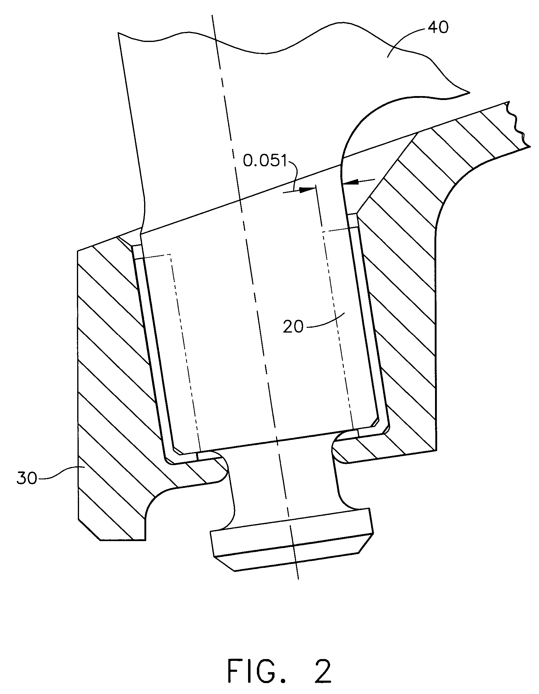 Inlet guide vane bushing having extended life expectancy