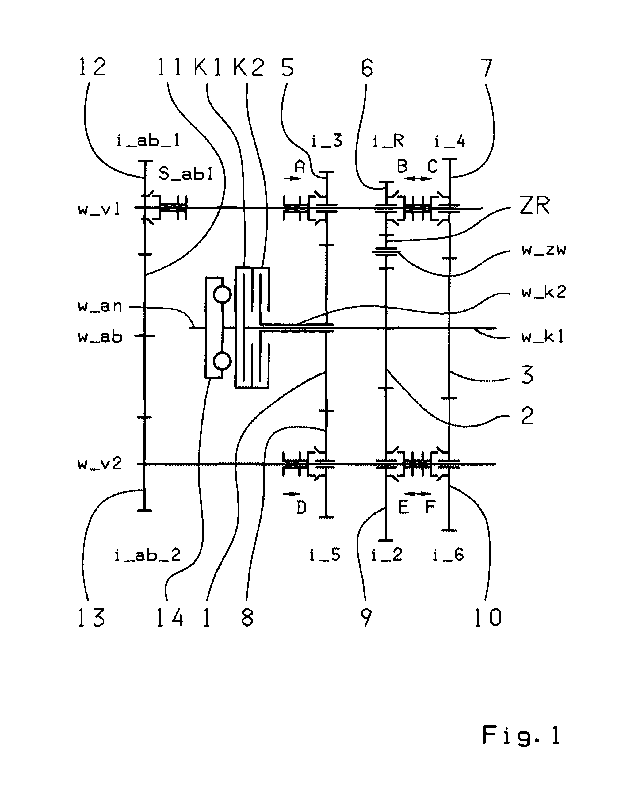 Dual clutch transmission