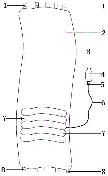 Postpartum inflatable adjusting abdomen-in band