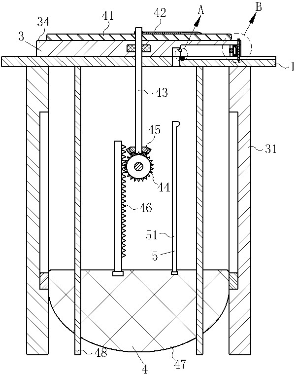 Water level marking and warning device for municipal drainage