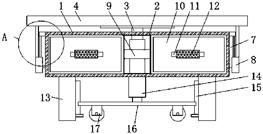 Convenient lifting type laboratory experiment table