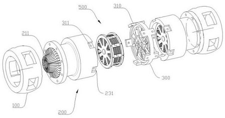 Combined holding device for electric vehicles