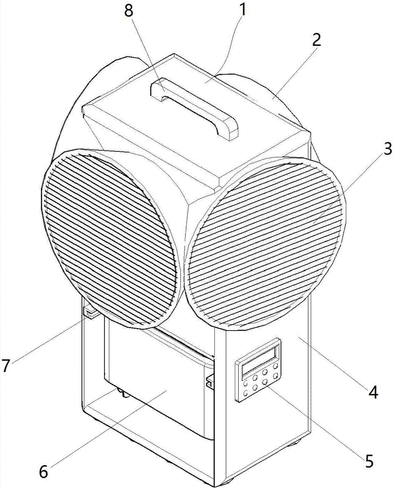 Air detoxifying and purifying machine