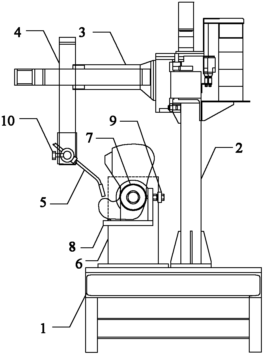 Automatic-welding special repairing machine for train coupler knuckle