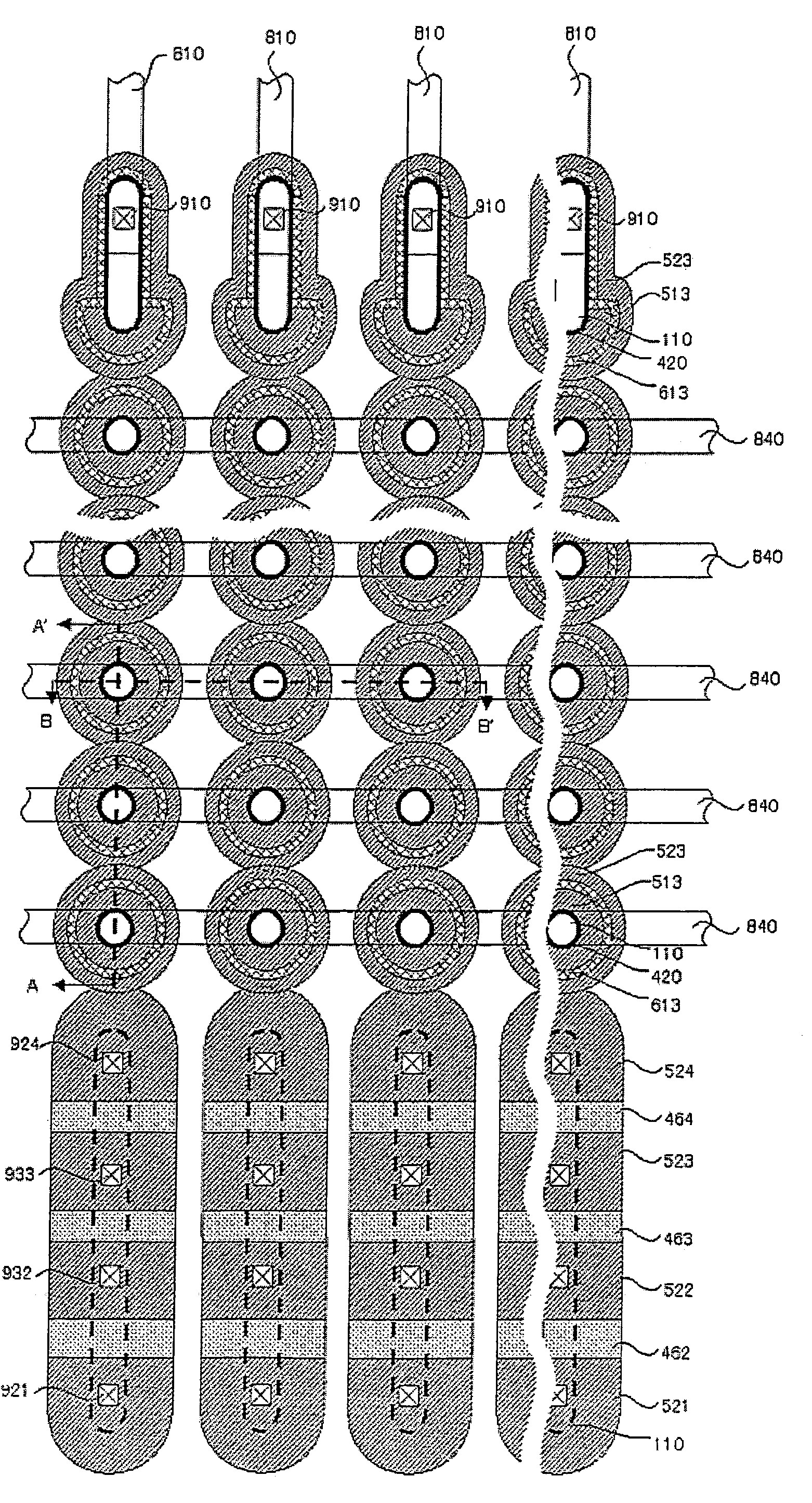 Memory cell unit, nonvolatile semiconductor storage device including memory cell unit, and memory cell array driving method