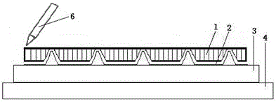 Wheel type diamond knife scribing method