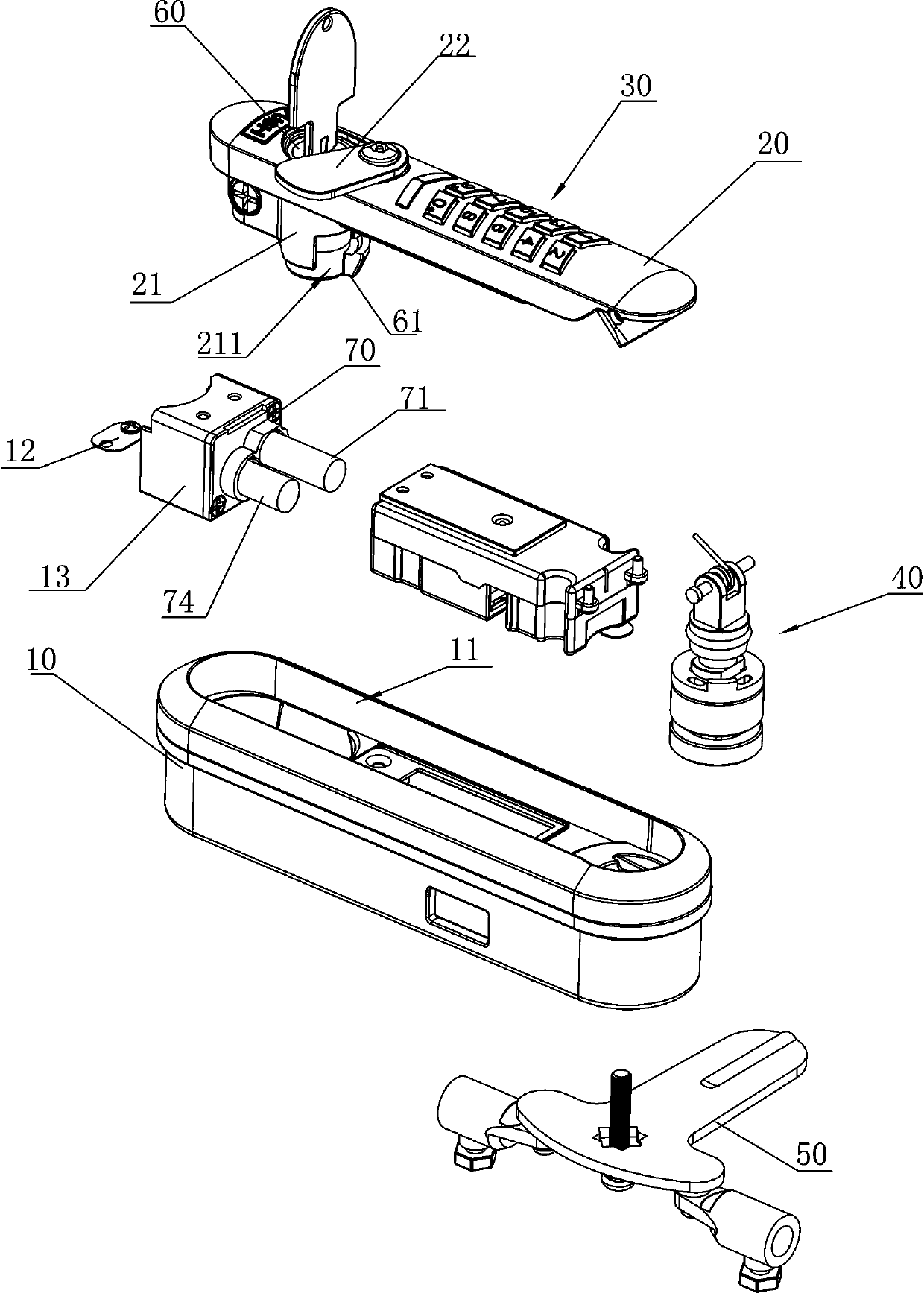 Equipment cabinet lock for preventing vibration retraction