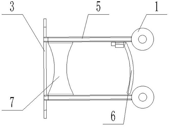 Self-adaptive track for inspection robot of fully mechanized coal mining face