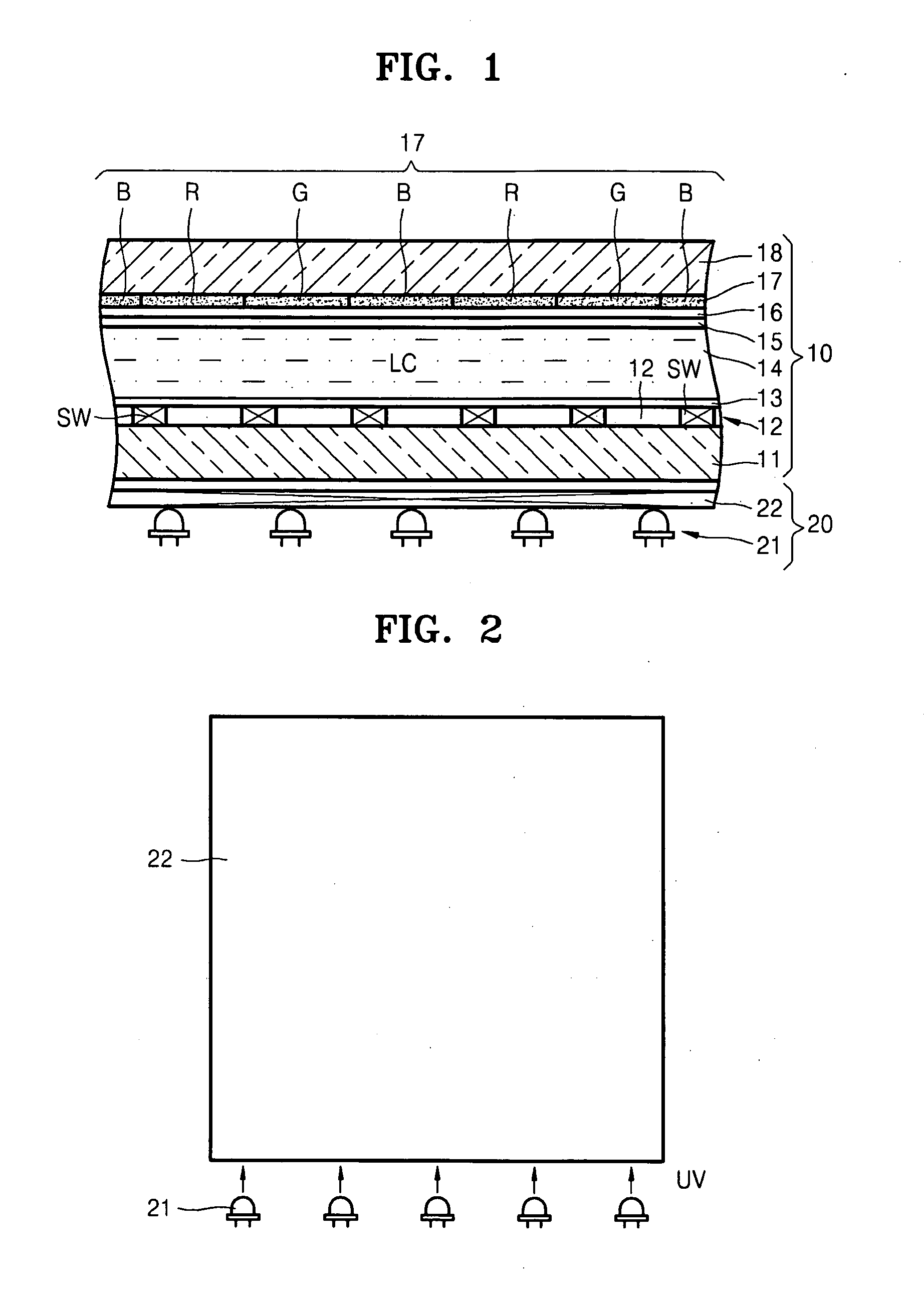 Photo-luminescent liquid crystal display