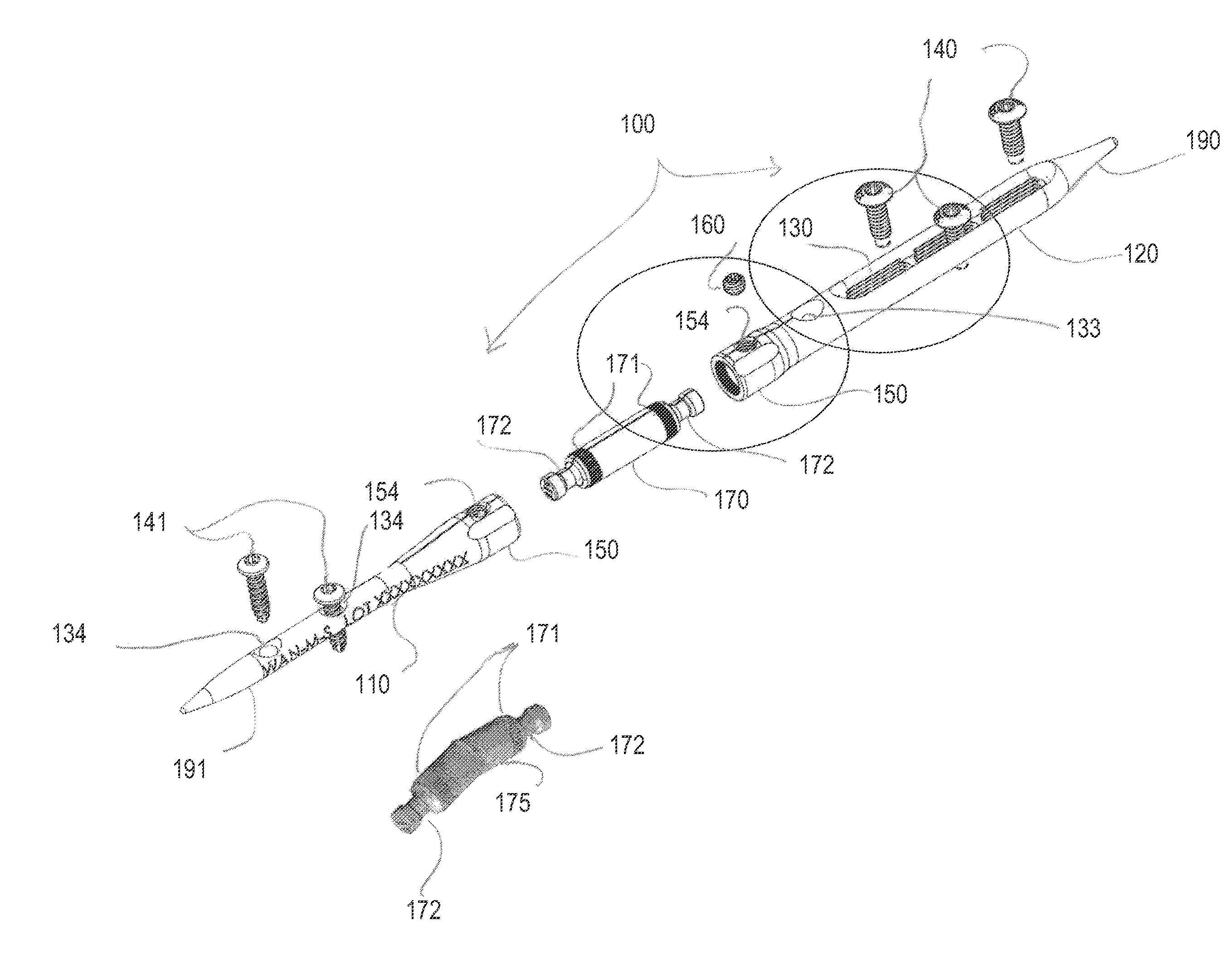 Intramedullary arthrodesis nail and method of use