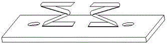 Wood veneer clip installation structure