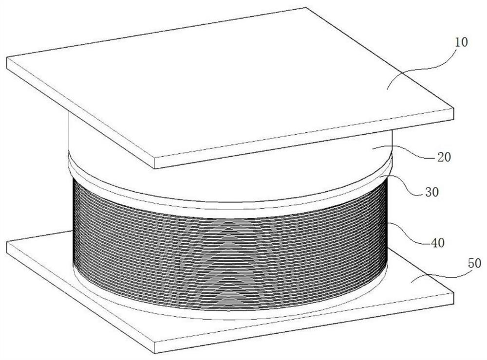 Three-dimensional vibration isolation device for rail transit