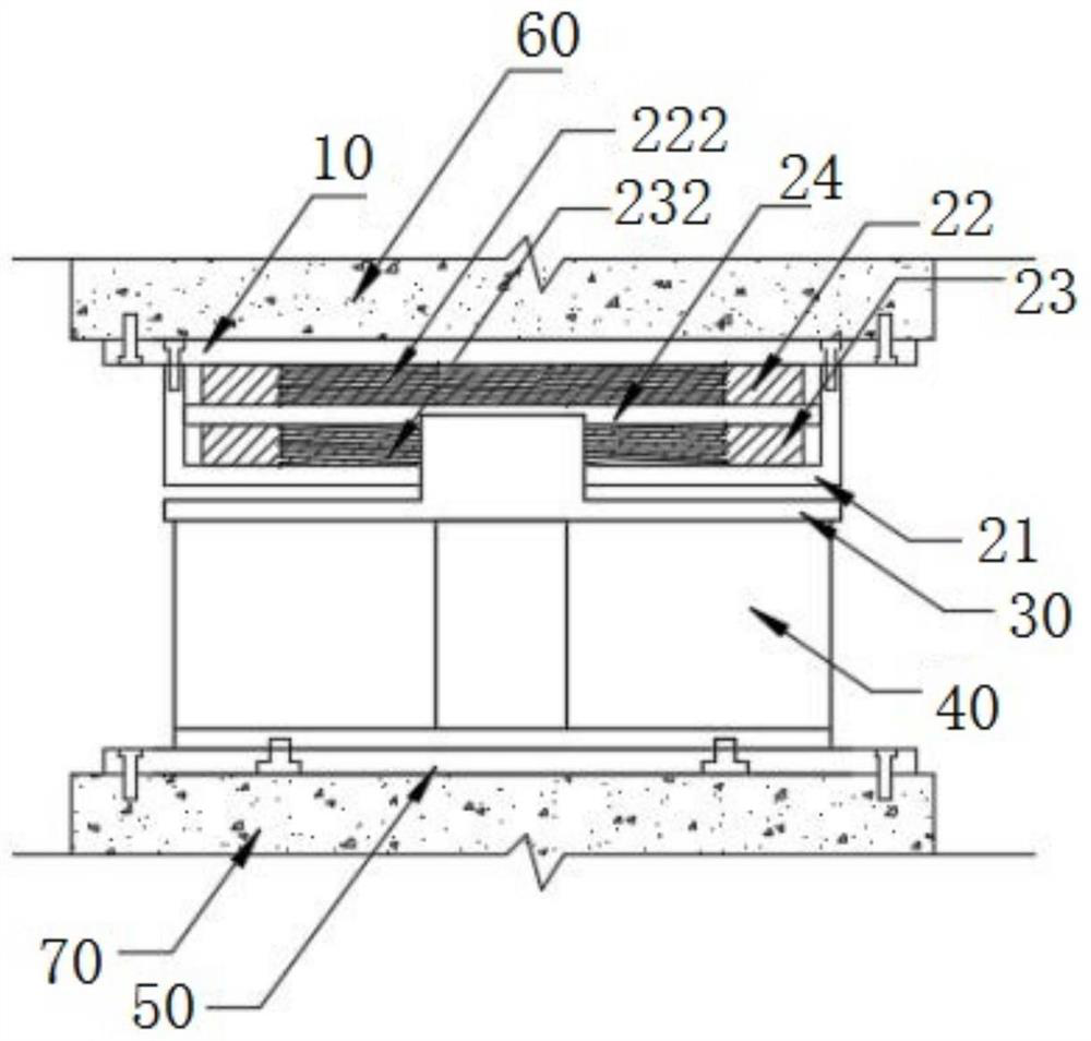 Three-dimensional vibration isolation device for rail transit