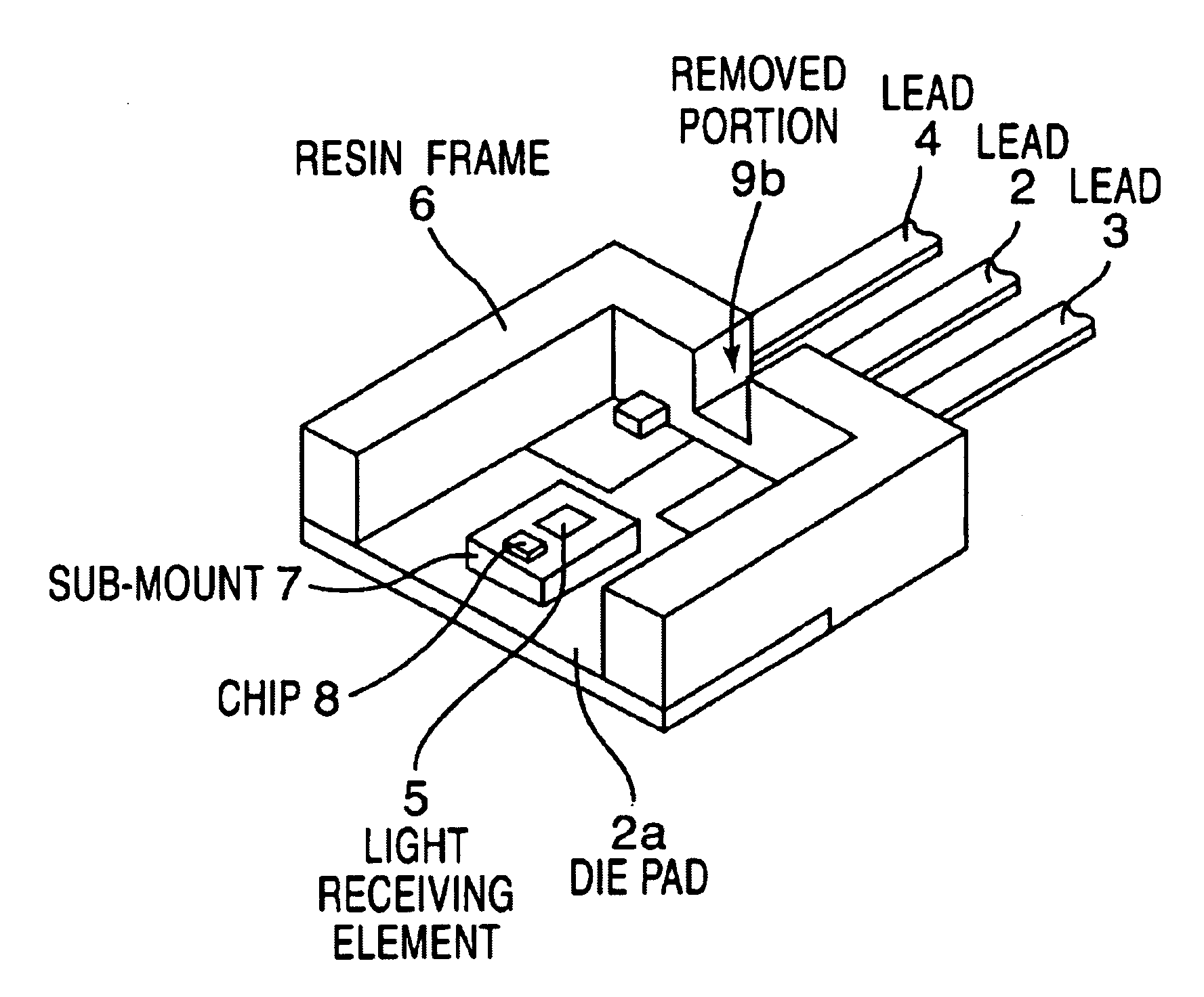 Mold type semiconductor laser