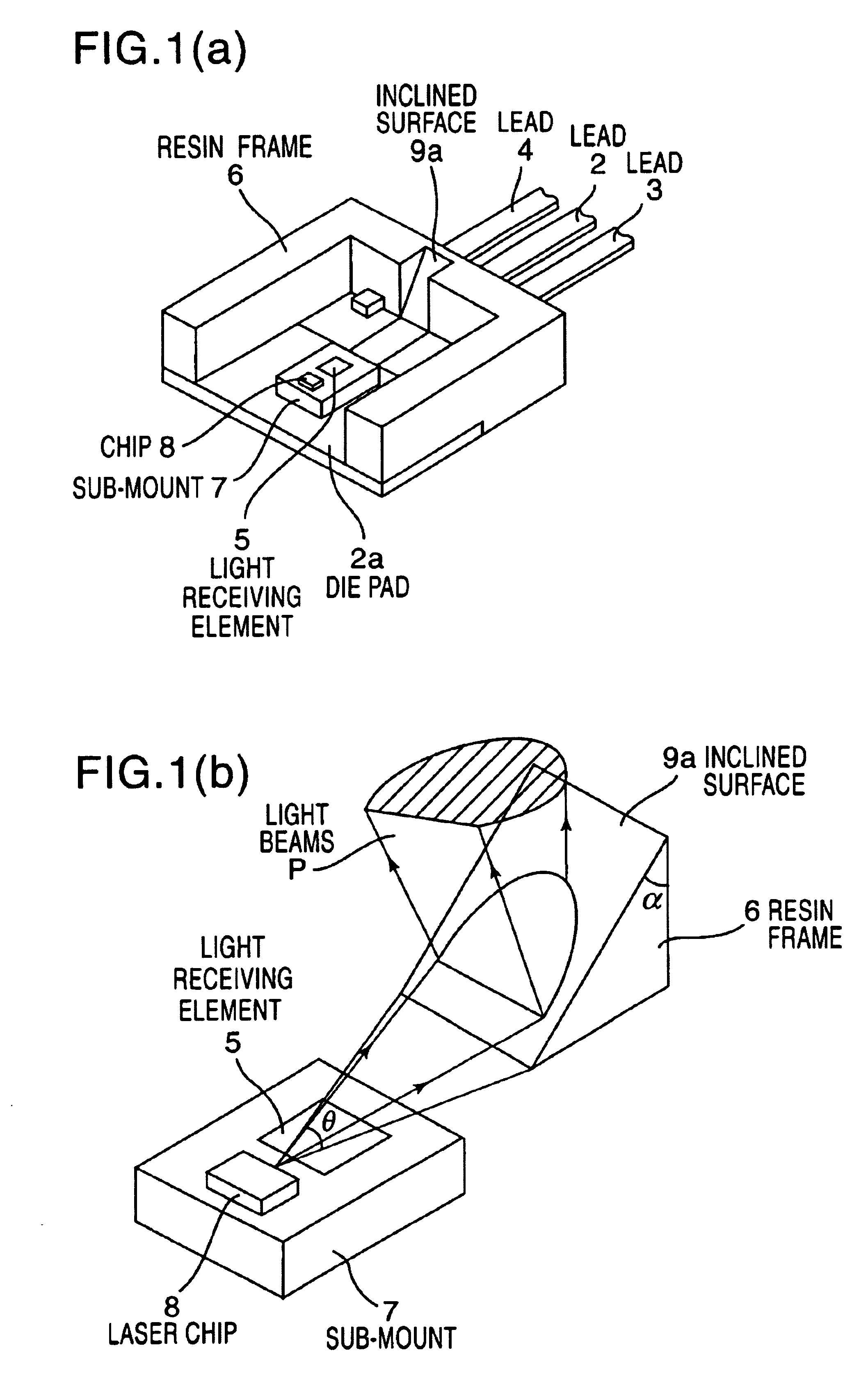 Mold type semiconductor laser