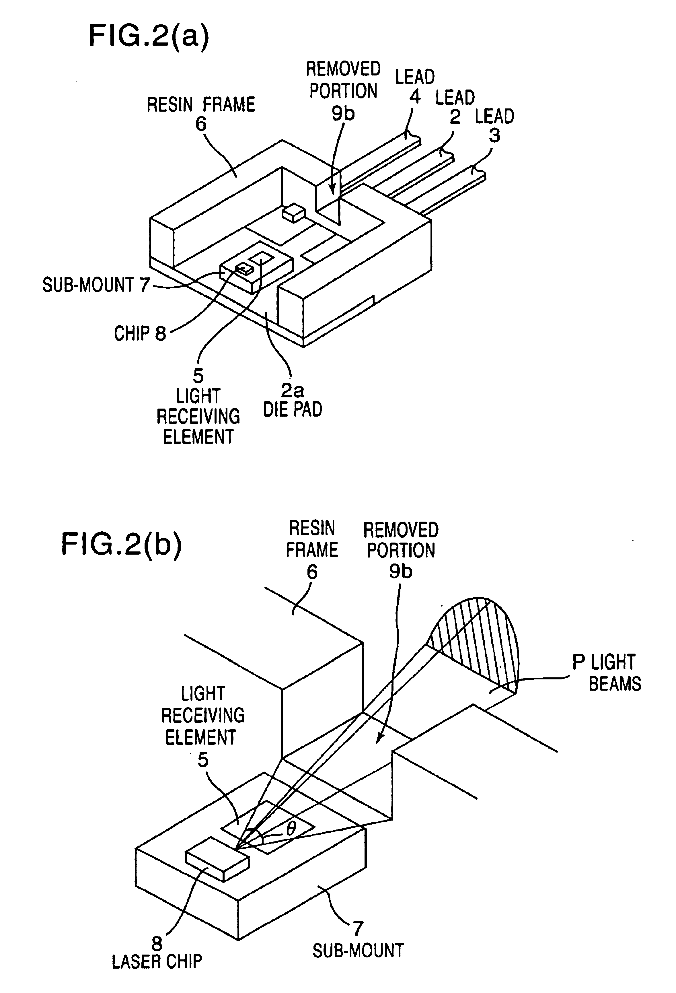 Mold type semiconductor laser