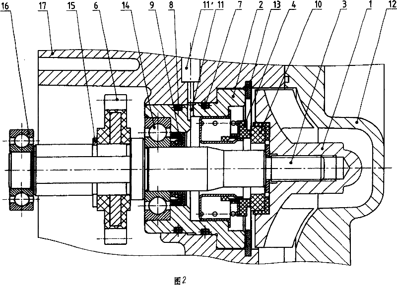 Water cooled type motor cycle engine water pump and its actuating mechanism