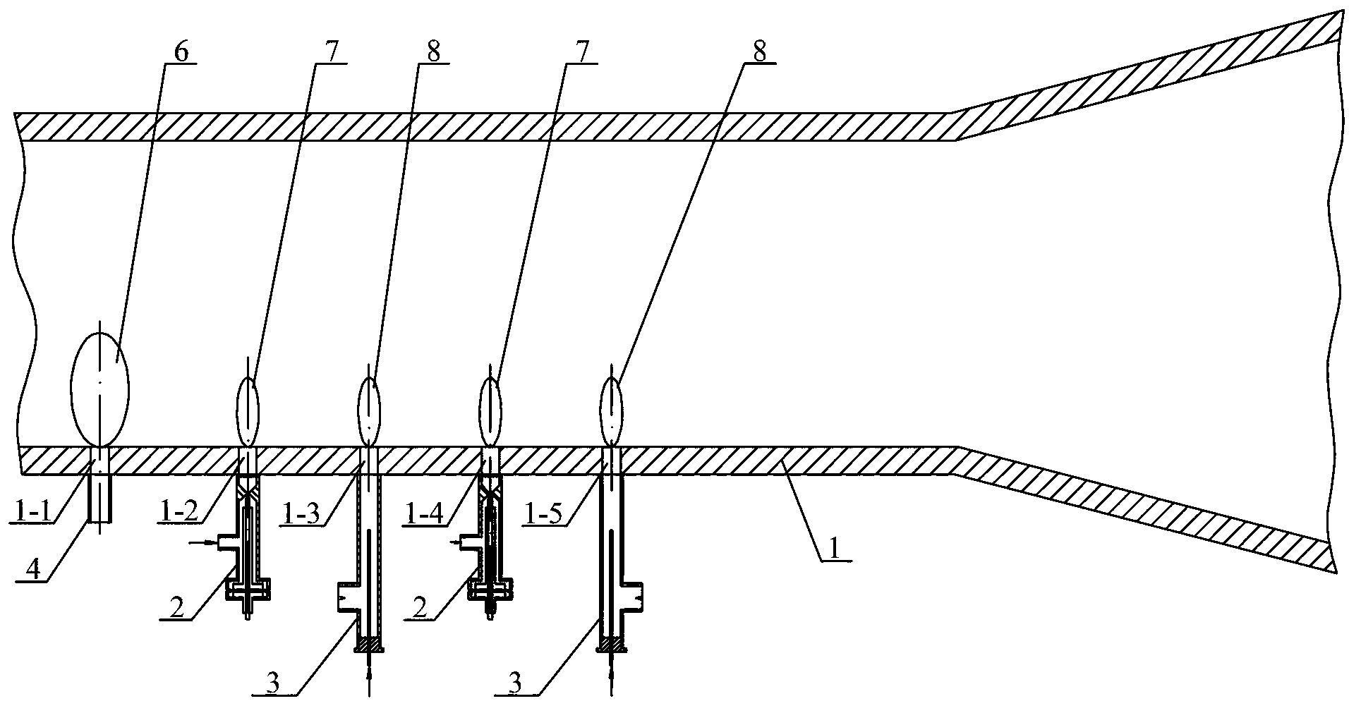 Supersonic combustion method actuated by combination plasma