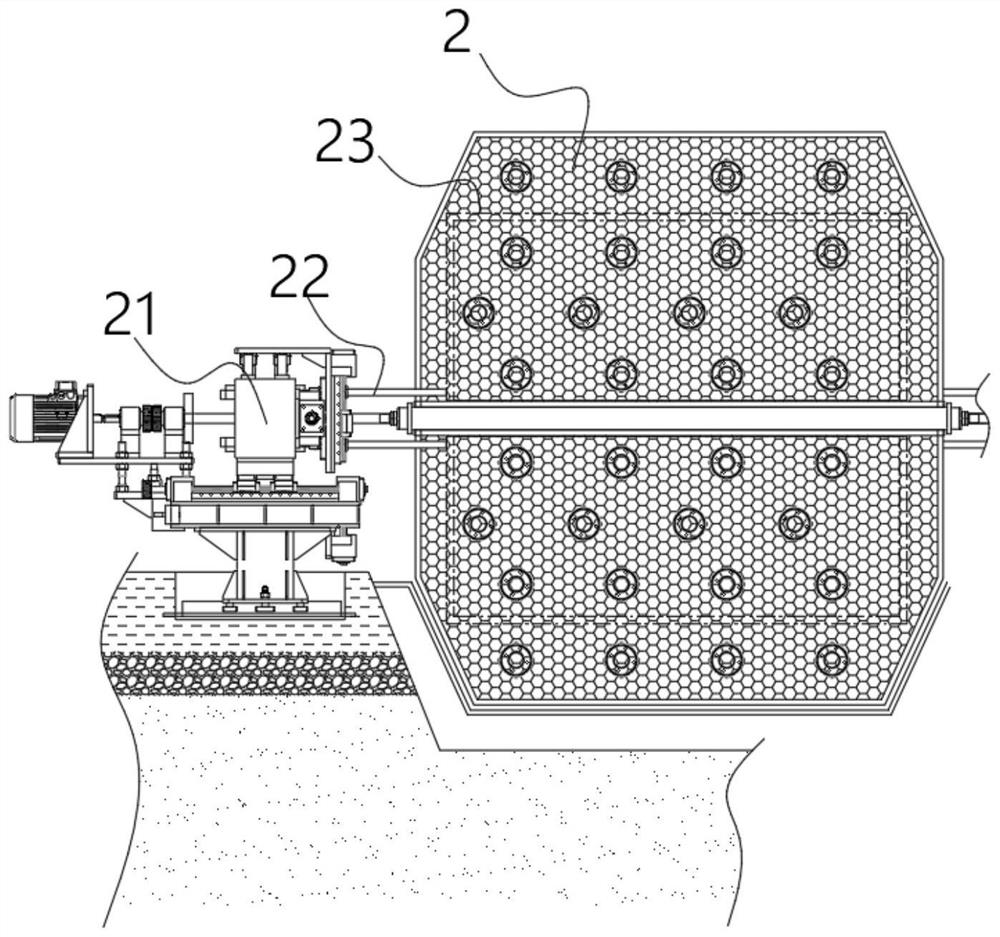 Filtering device for sewage treatment in rural environment