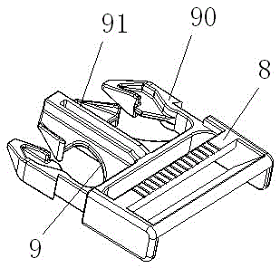 Plastic clamping part