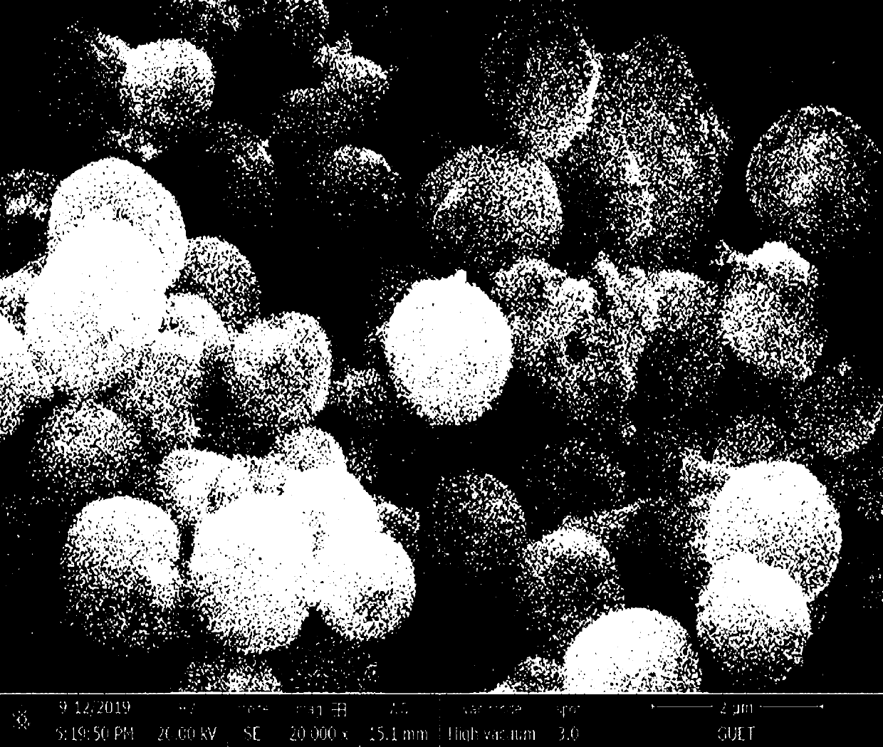 Yeast cell-based Ni-Co-S loaded porous carbon material as well as preparation method and application thereof