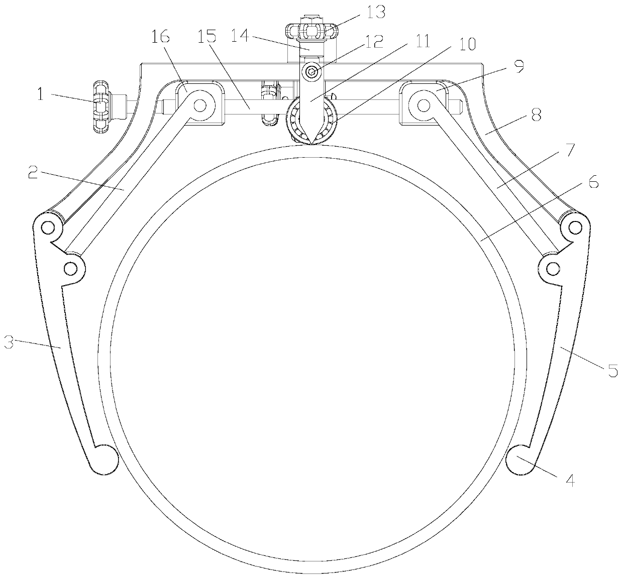 Pipe hole cutting device for simple type metal pipe fitness